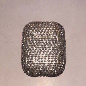 Rhinestone Crystal Bling AirPod Case Cover - Silver